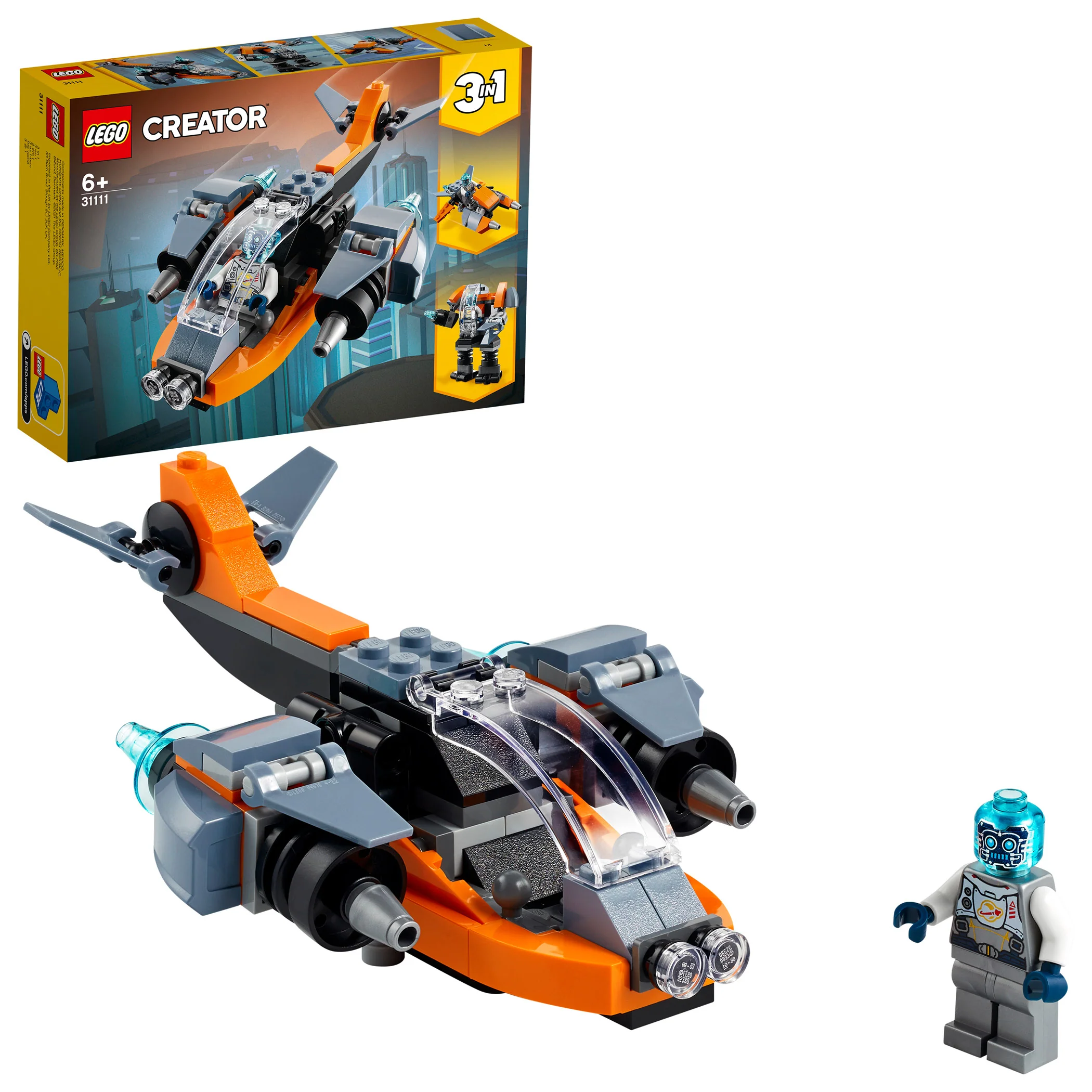 LEGO® Creator 3-in-1 Cyber Drone - Image 9