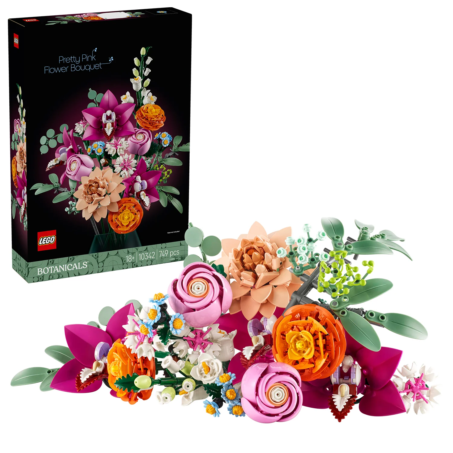 LEGO® Botanicals Pretty Pink Flower Bouquet - Image 11