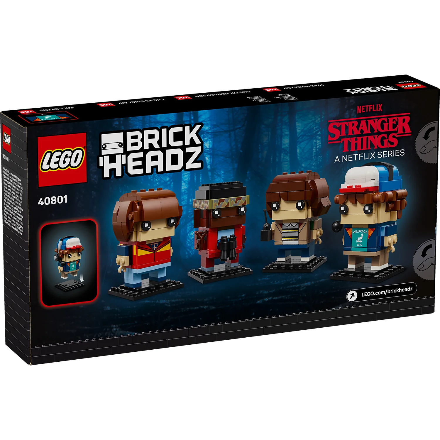 LEGO® BrickHeadz™ Mike, Dustin, Lucas and Will Figures - Image 7
