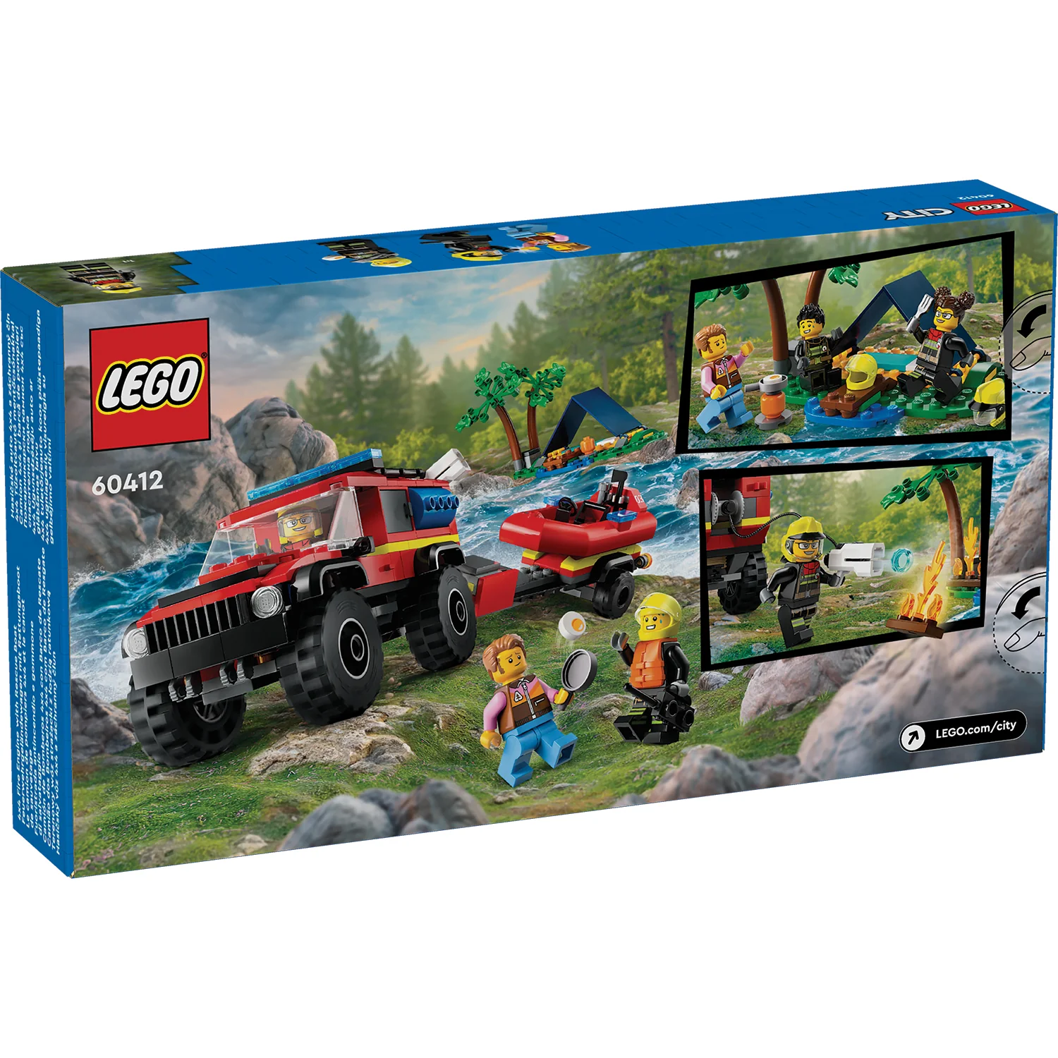 LEGO® City 4x4 Fire Truck with Rescue Boat - Image 10