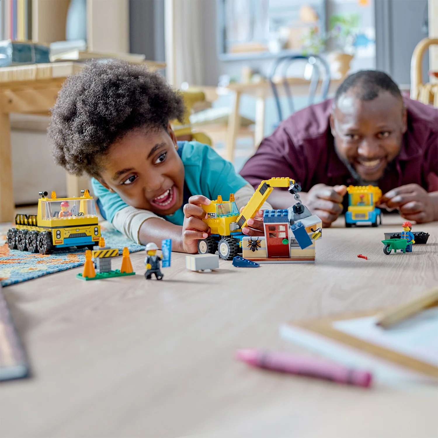 LEGO® City Construction Trucks and Wrecking Ball Crane - Image 3