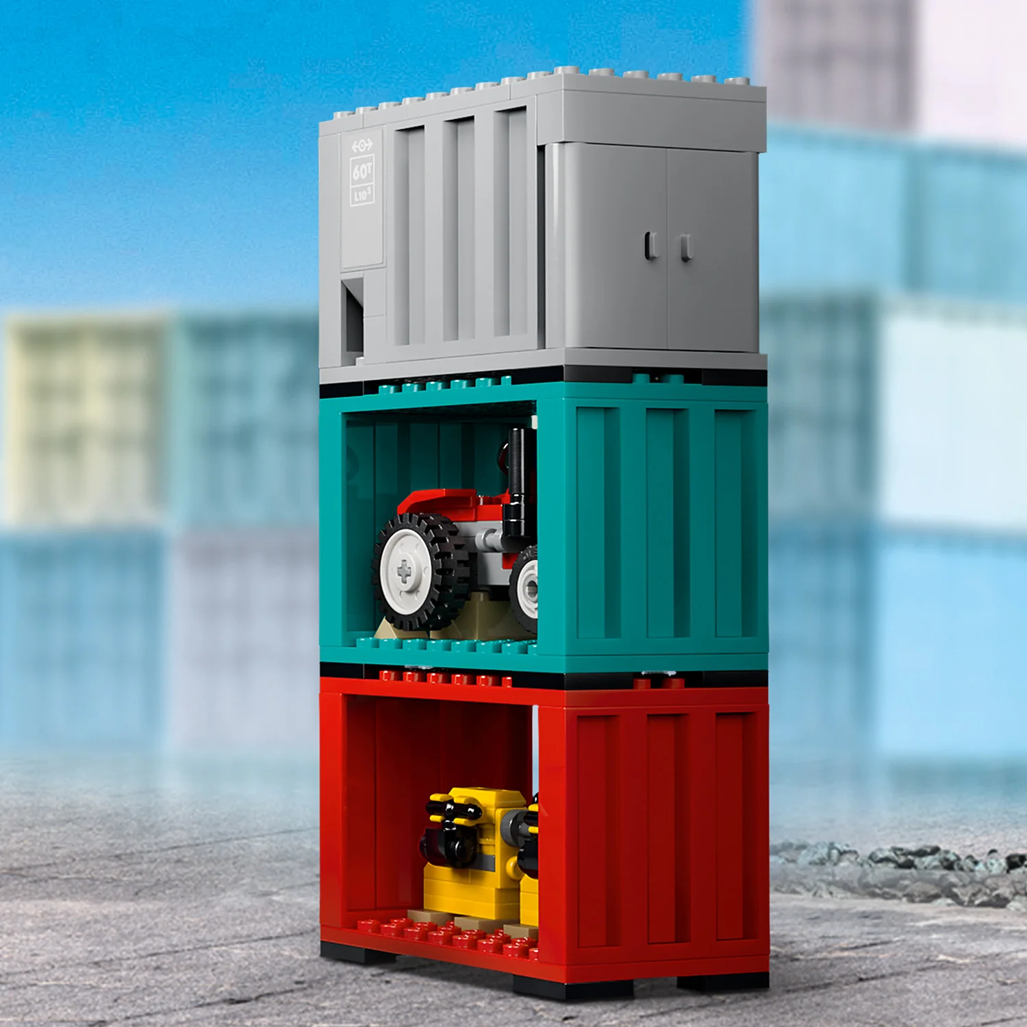 LEGO® City Harbor Freight Train with Crane & Truck - Image 10