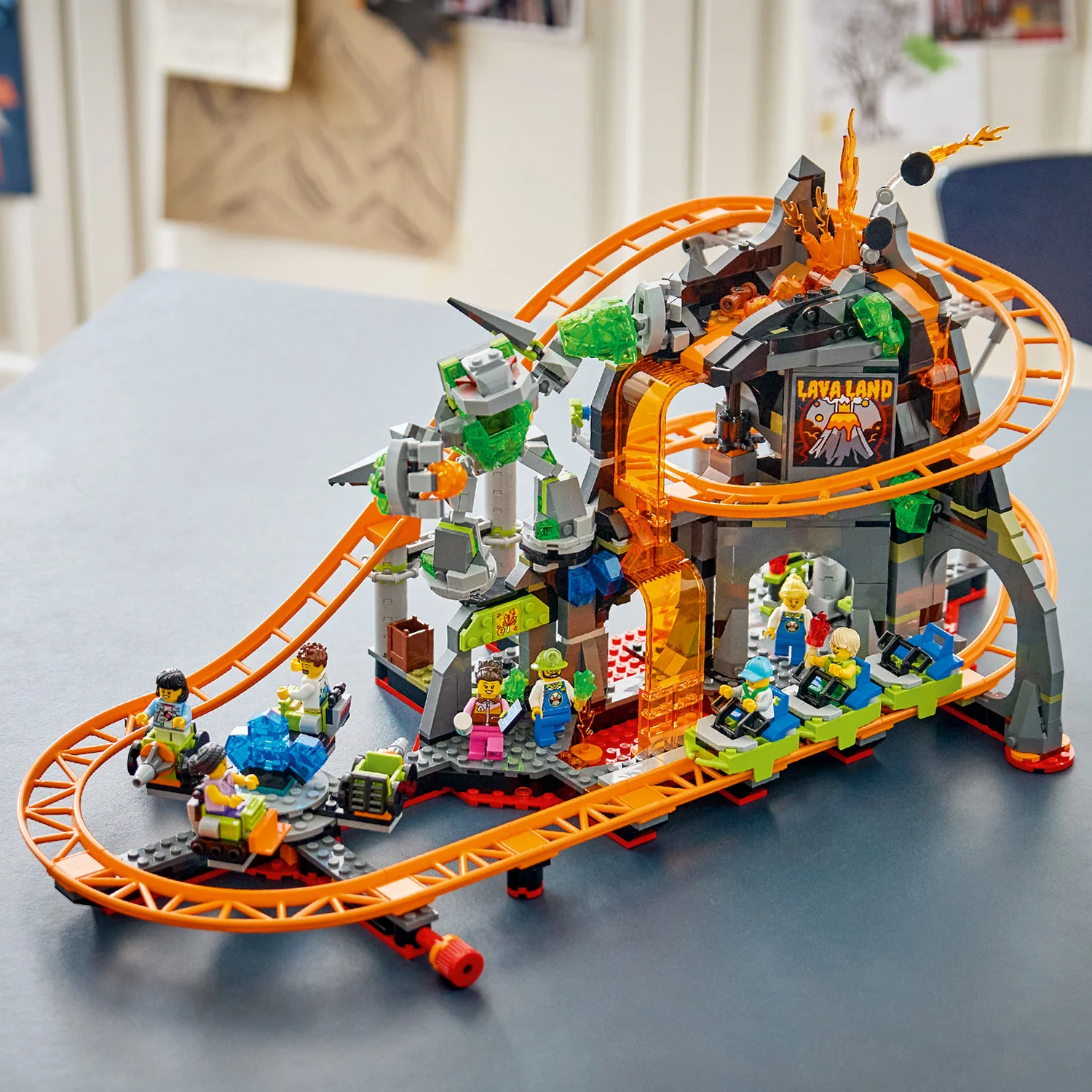 LEGO® City Lava Land Roller Coaster Park - Image 10