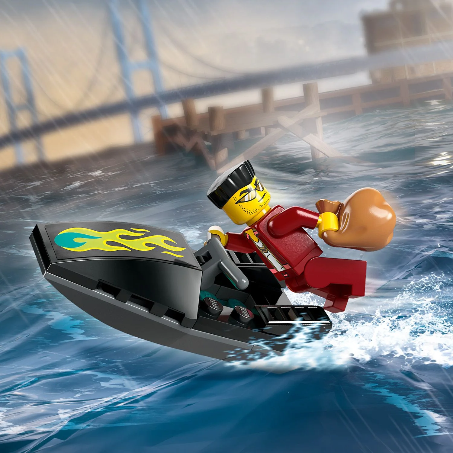 LEGO® City Police Speedboat and Crooks’ Hideout - Image 10