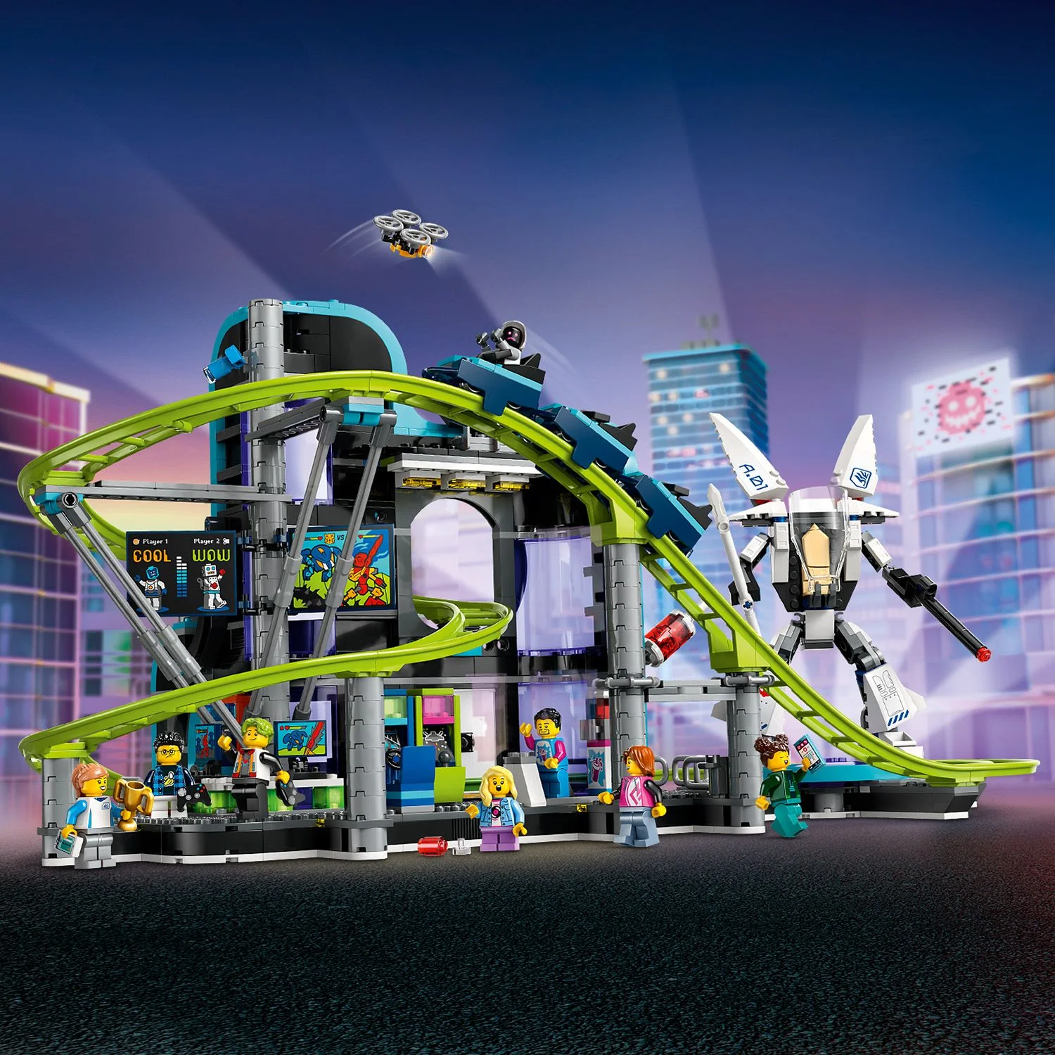 LEGO® City Robot World Roller-Coaster Park - Image 6