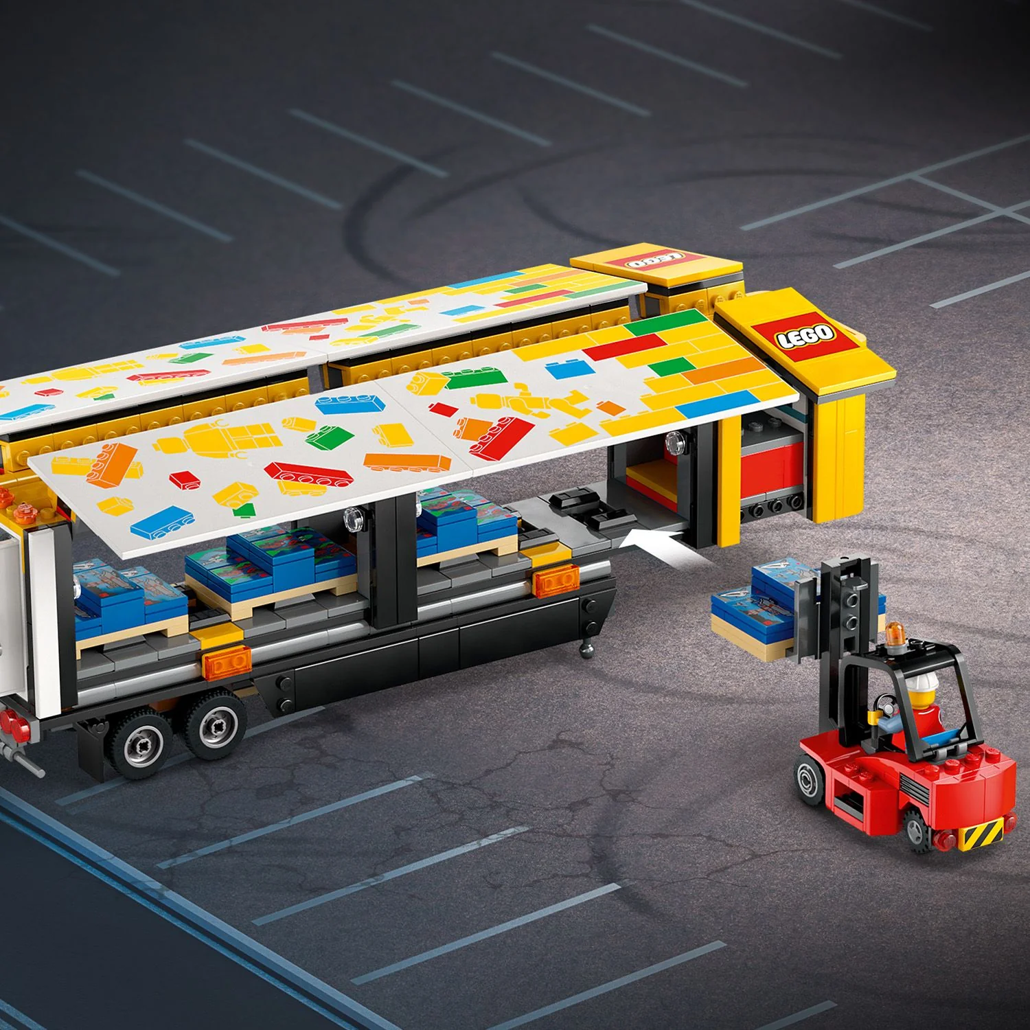 LEGO® City Yellow Delivery Truck - Image 7