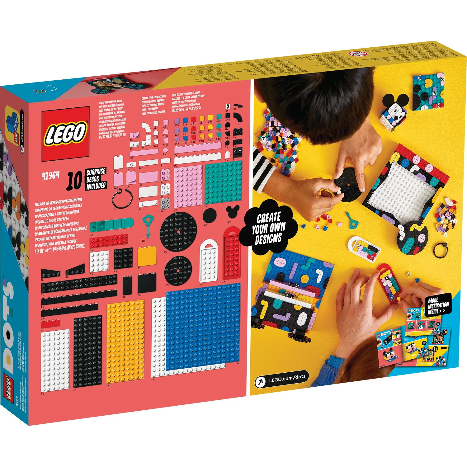 LEGO® DOTS™ Disney™ Mickey Mouse & Minnie Mouse Back-to-School Project Box - Image 10