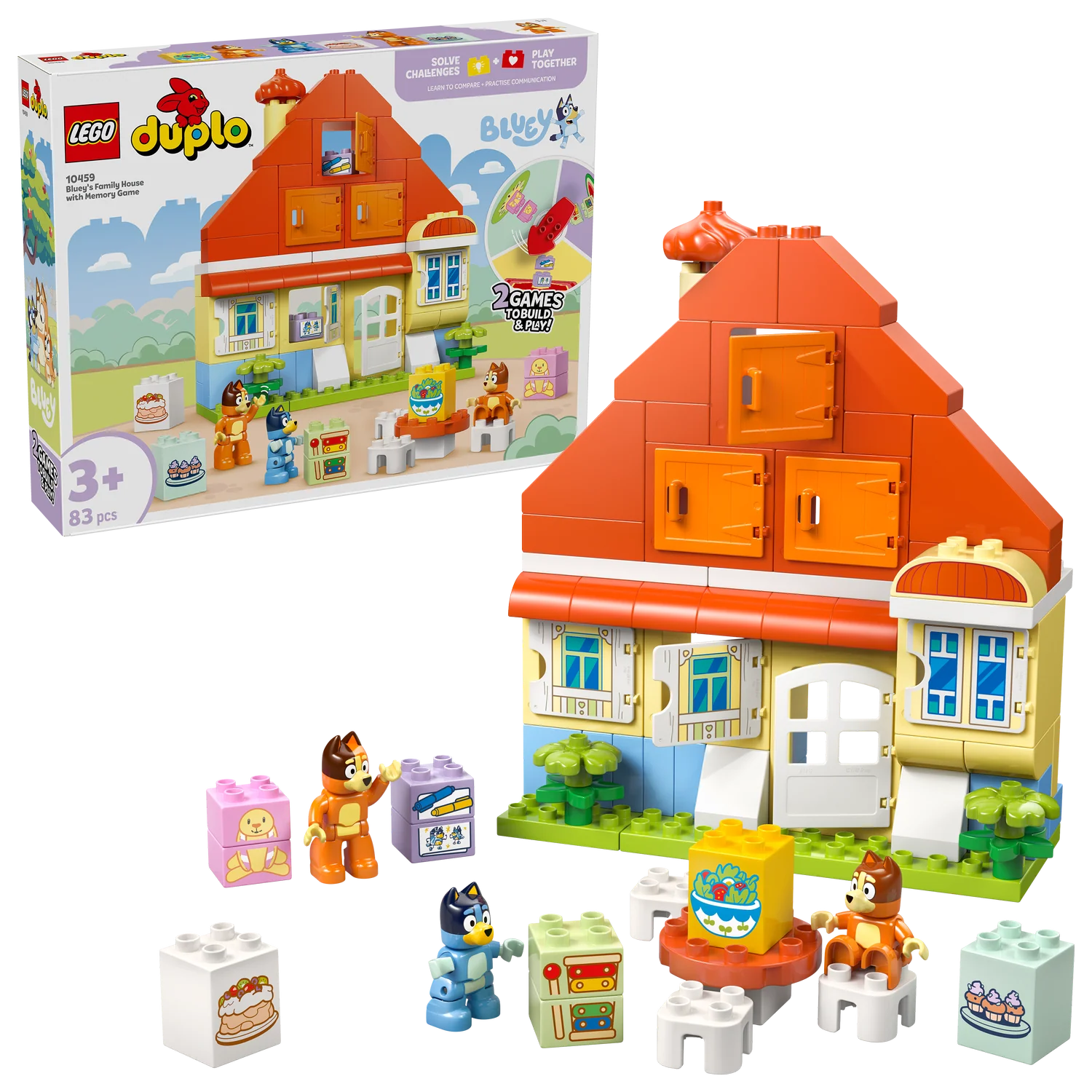 LEGO® DUPLO® Bluey: Blueys Family House with Memory Game - Image 9