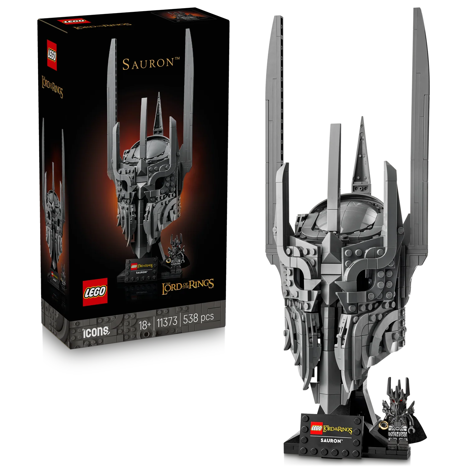 LEGO® Icons The Lord of the Rings: Sauron’s Helmet - Image 9