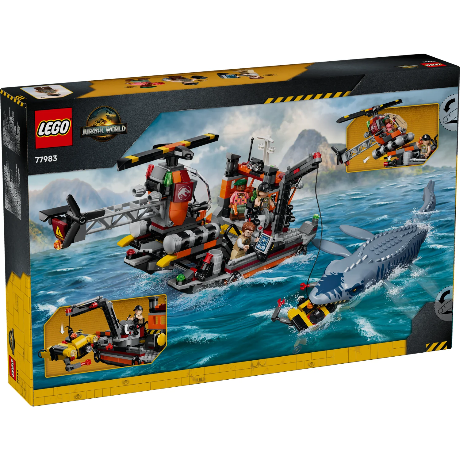 LEGO® Jurassic World Mosasaurus Dinosaur Boat Attack - Image 3
