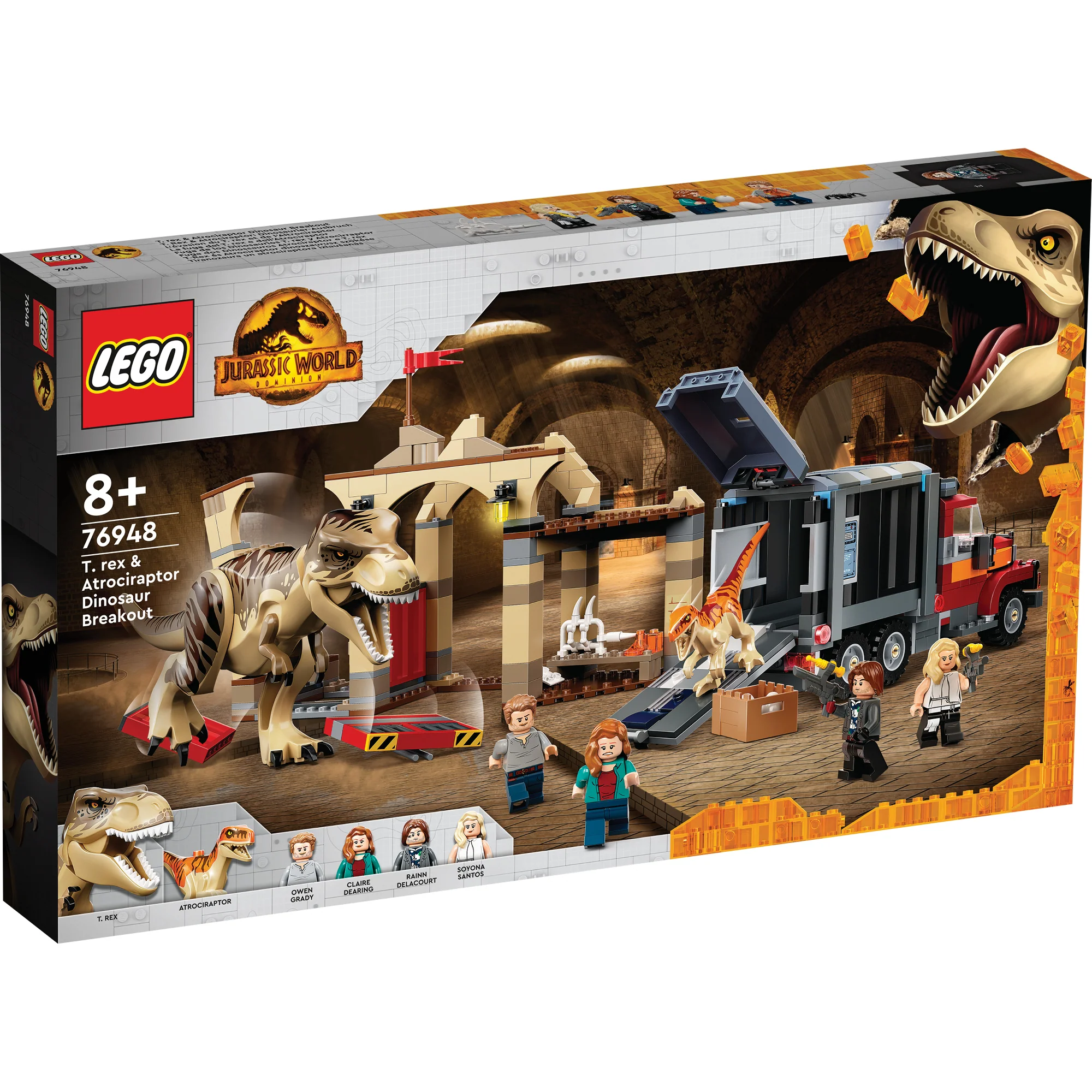 LEGO® Jurassic World T. rex & Atrociraptor Dinosaur Breakout