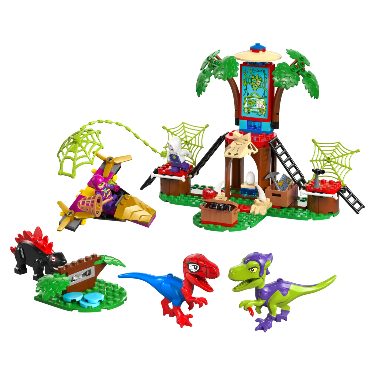 LEGO® Marvel Spidey And His Amazing Friends Spidey and Gobby’s Raptor Battle at Tree House HQ - Image 2