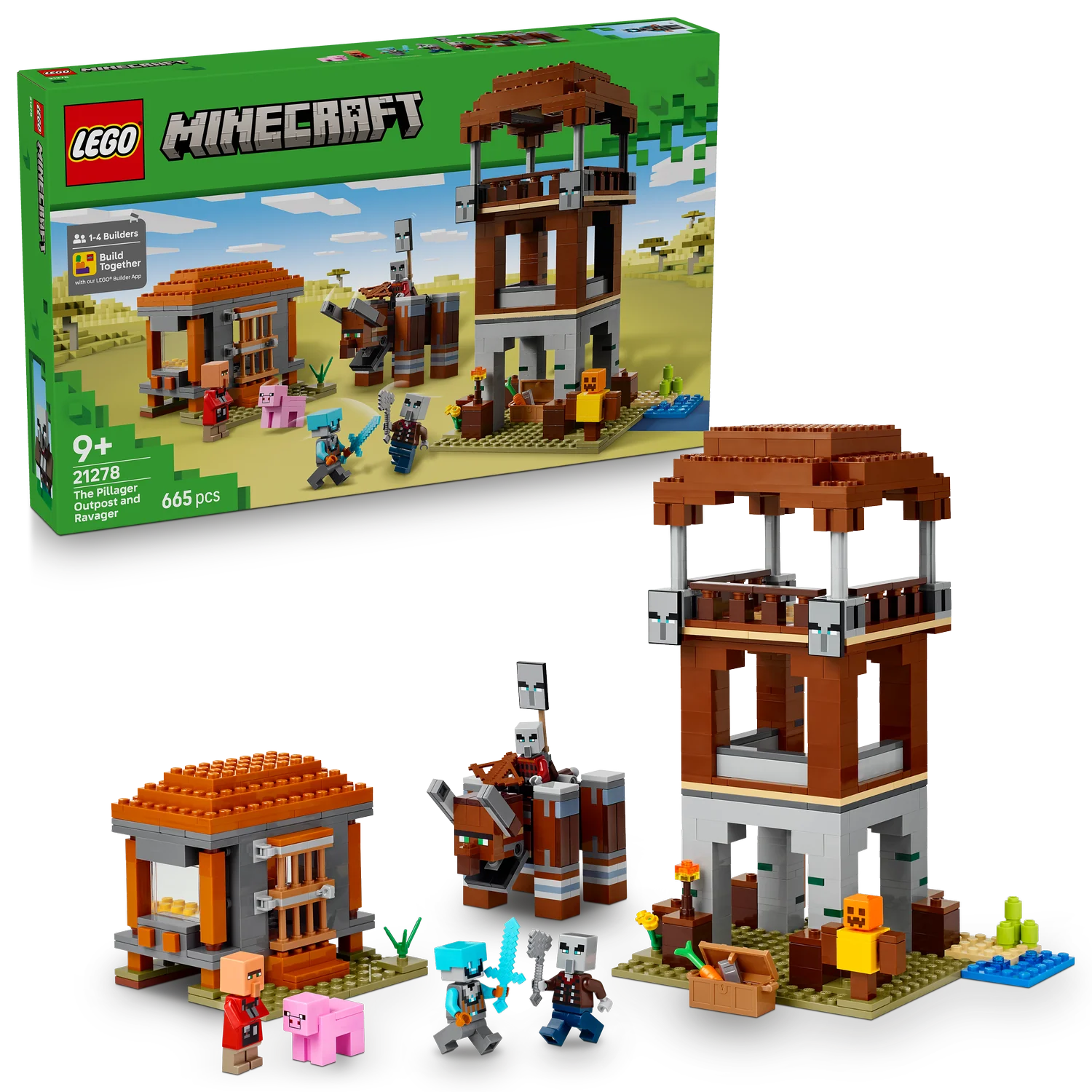 LEGO® Minecraft® The Pillager Outpost and Ravager - Image 9