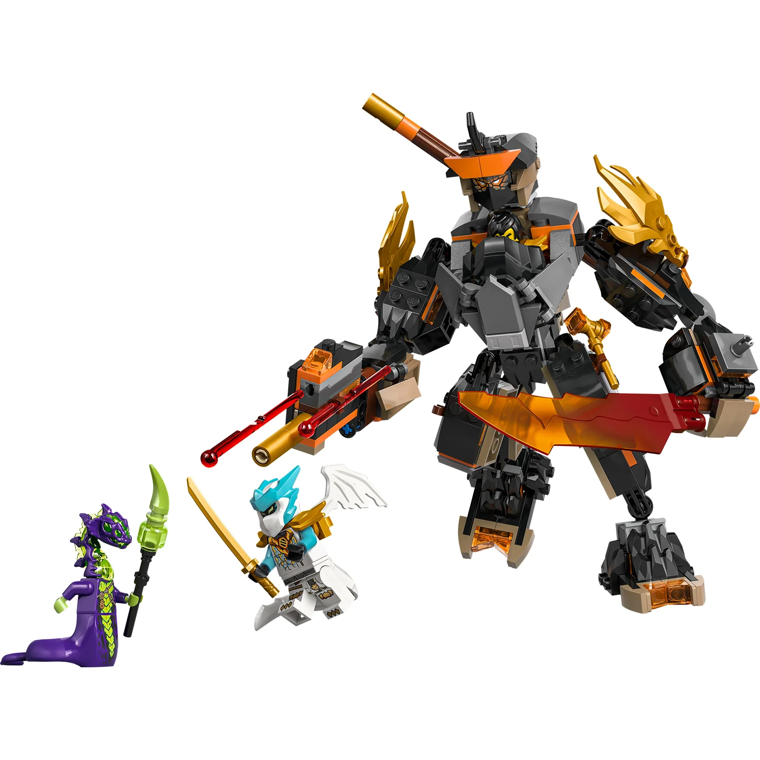 LEGO® NINJAGO® Cole’s Mission Mech & Dragon Zane - Image 2