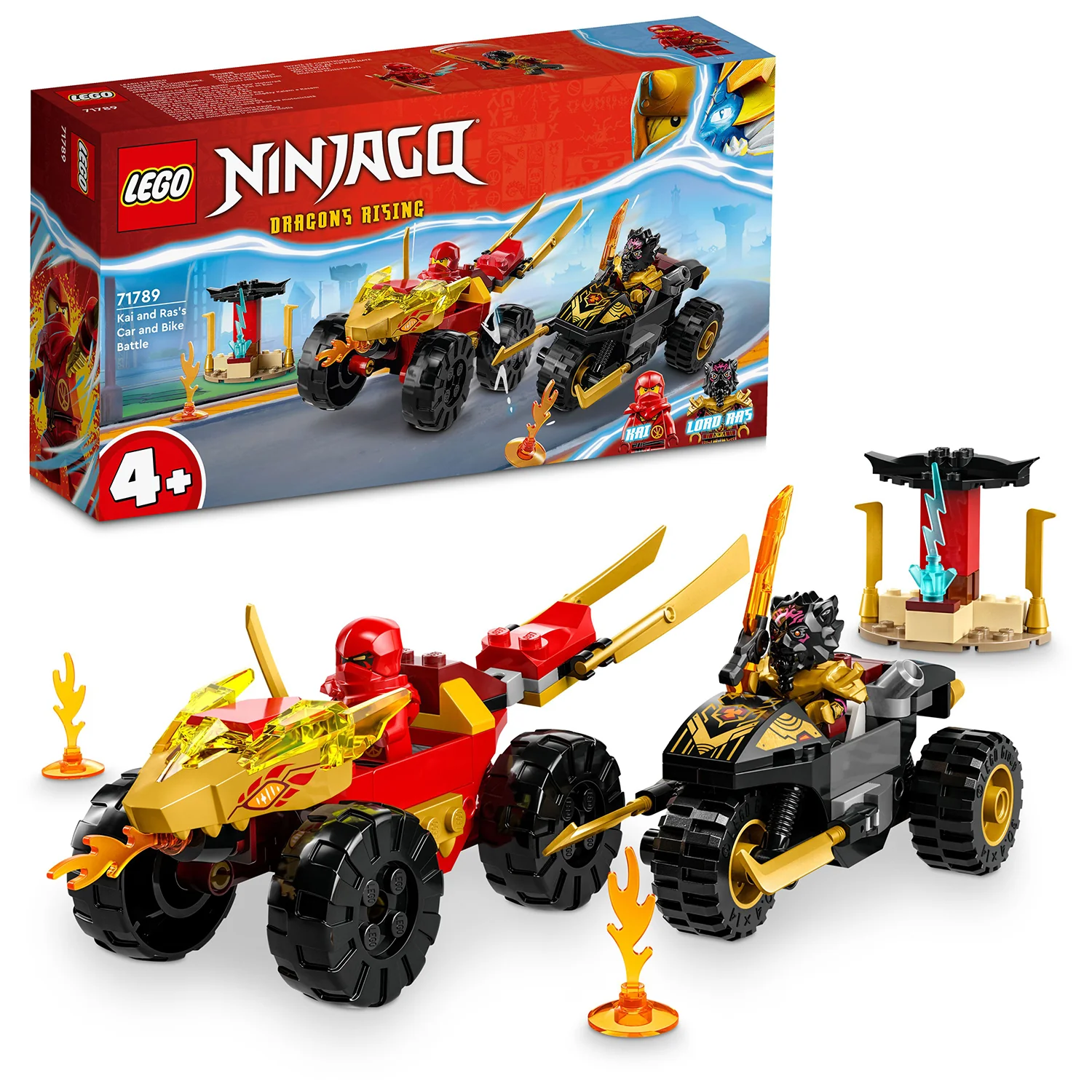 LEGO® NINJAGO® Kai and Ras’s Car and Bike Battle - Image 10