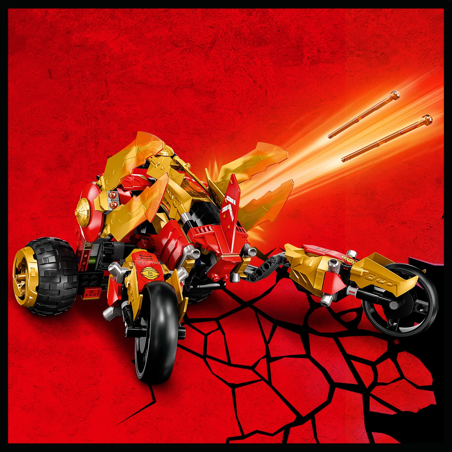 LEGO® NINJAGO® Kai’s Golden Dragon Raider - Image 6