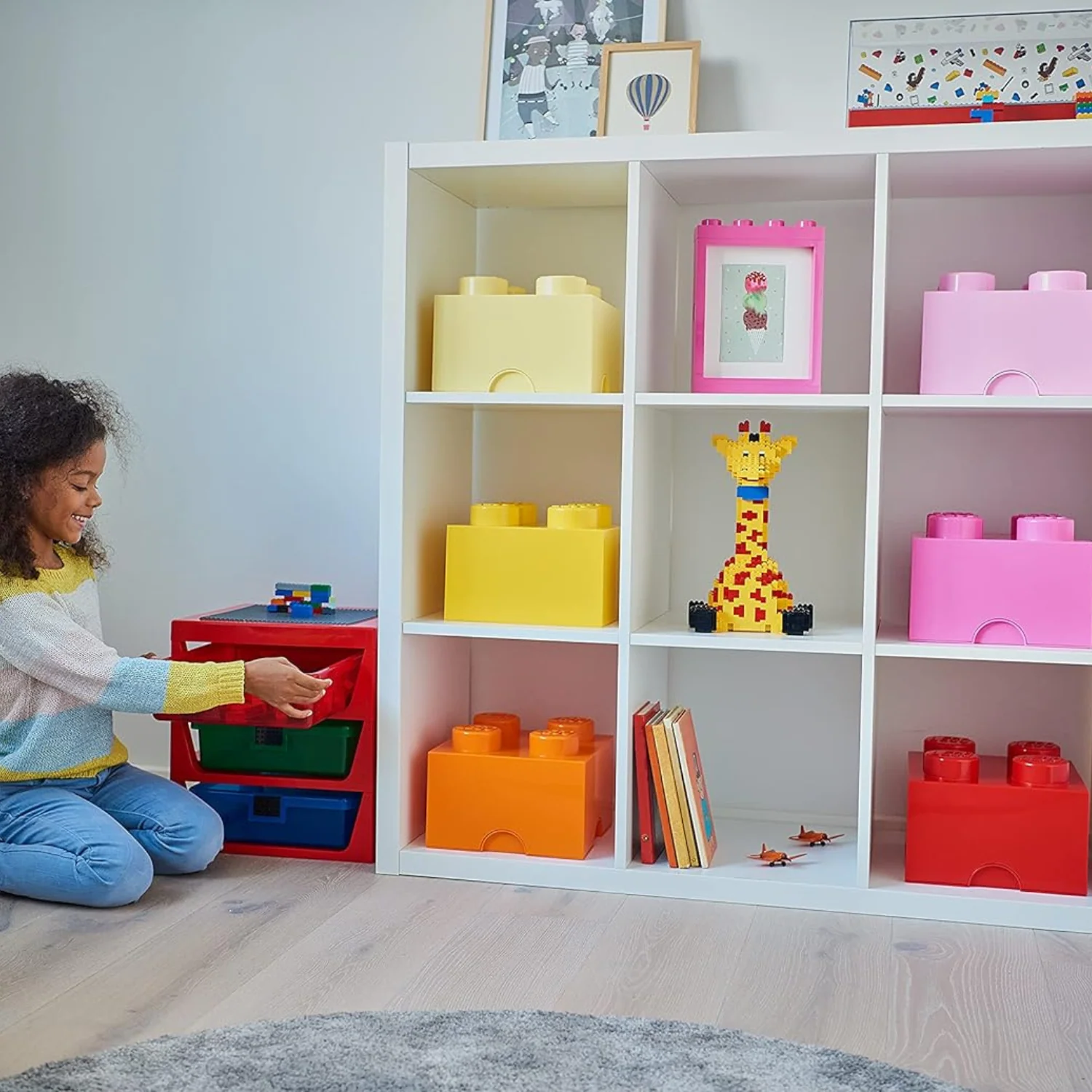 LEGO Storage Brick 4 Stud - Orange - Image 2