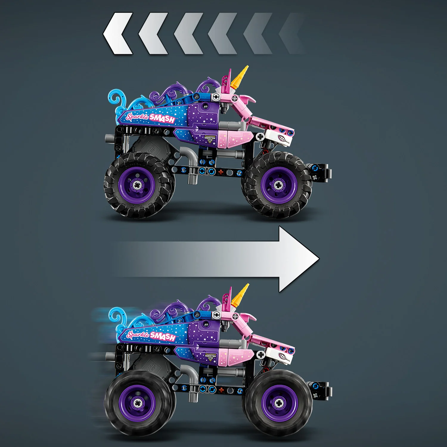 LEGO® Technic Monster Jam™ Sparkle Smash™ Pull-Back - Image 7