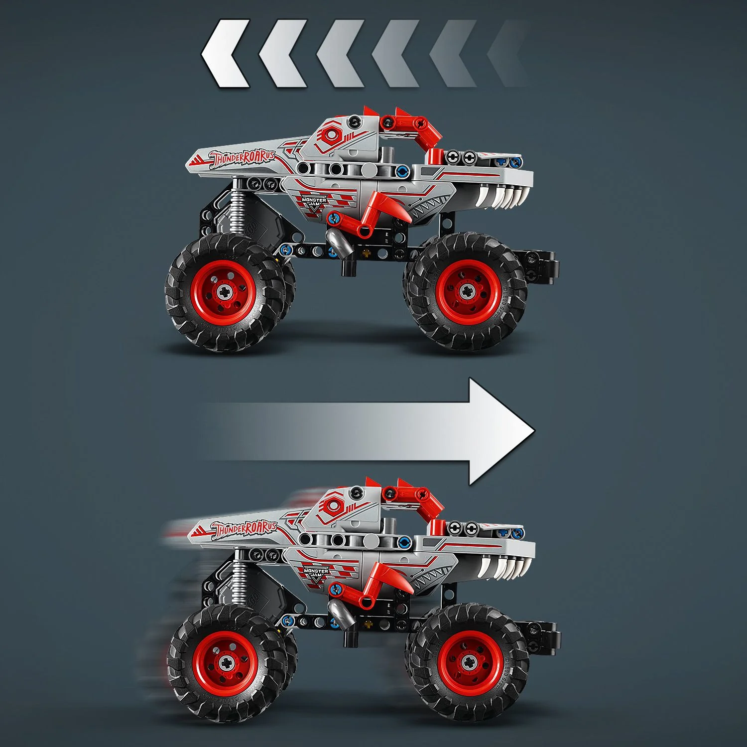 LEGO® Technic™ Monster Jam™ ThunderROARus™ Pull-Back - Image 8
