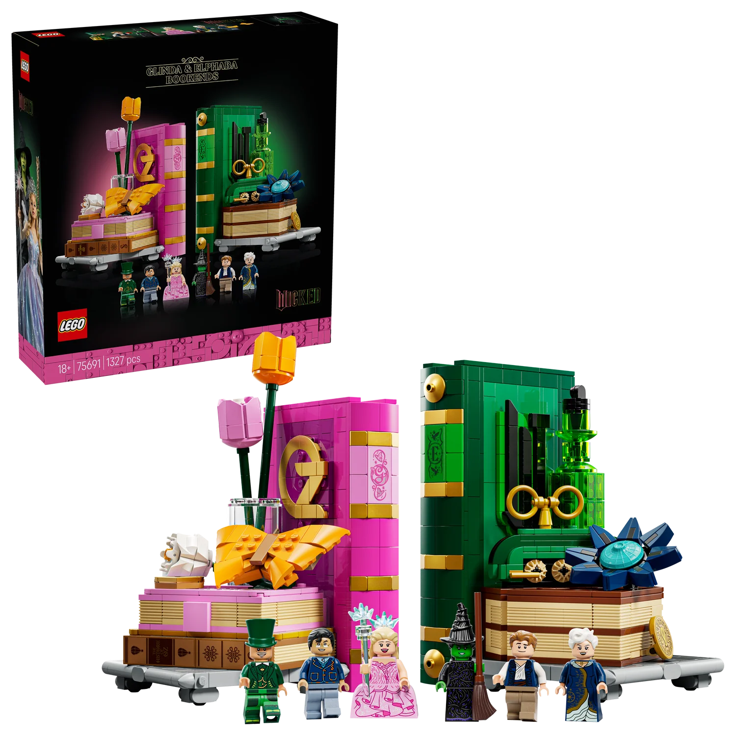 LEGO® Wicked Glinda & Elphaba Bookends - Image 12